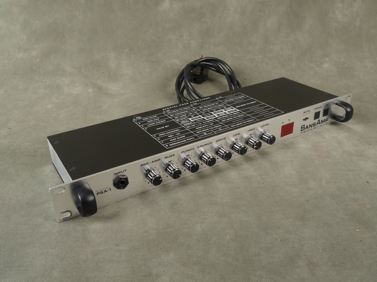 Tech-21 Sansamp PSA-1 Guitar Amp Sim Rack Unit - 2nd Hand