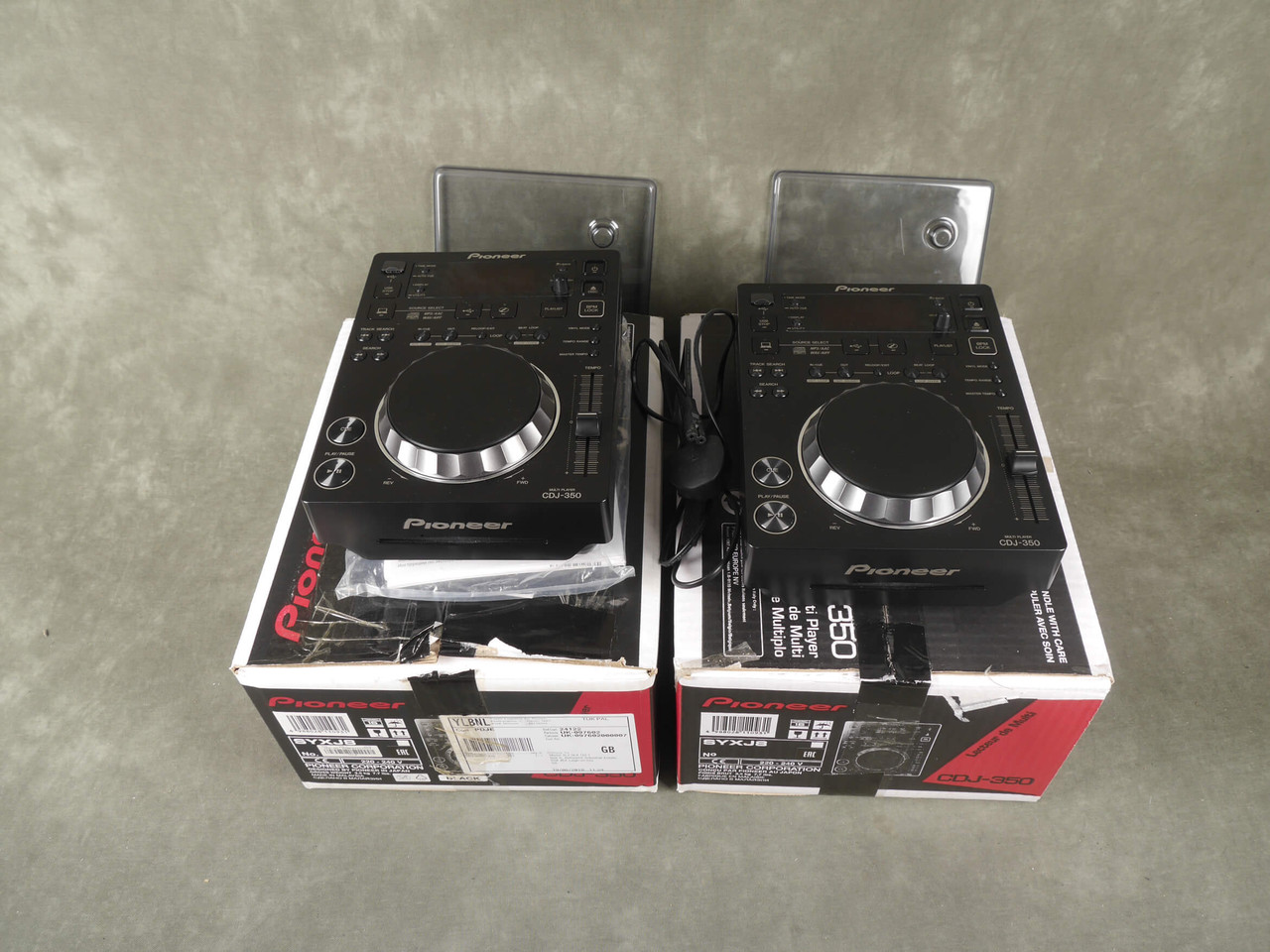 Pioneer CDJ-350 & Decksaver - Pair w/Box & PSU - 2nd Hand