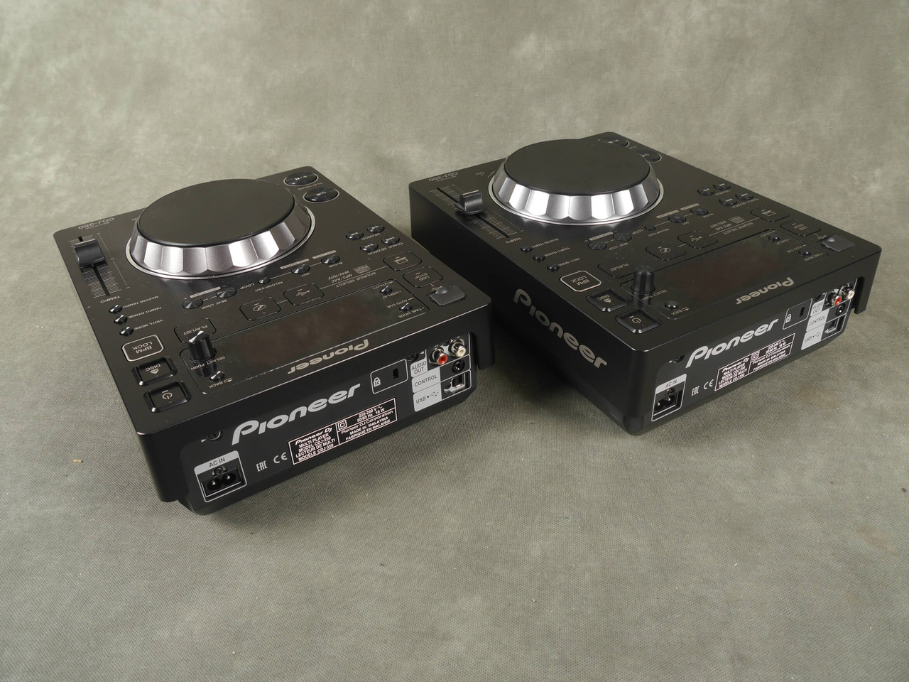 Pioneer CDJ-350 & Decksaver - Pair w/Box & PSU - 2nd Hand