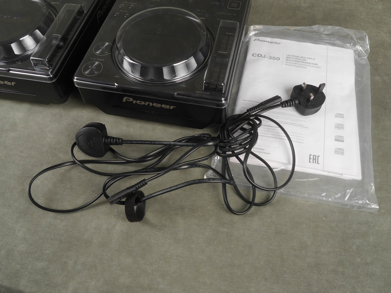 Pioneer CDJ-350 & Decksaver - Pair w/Box & PSU - 2nd Hand