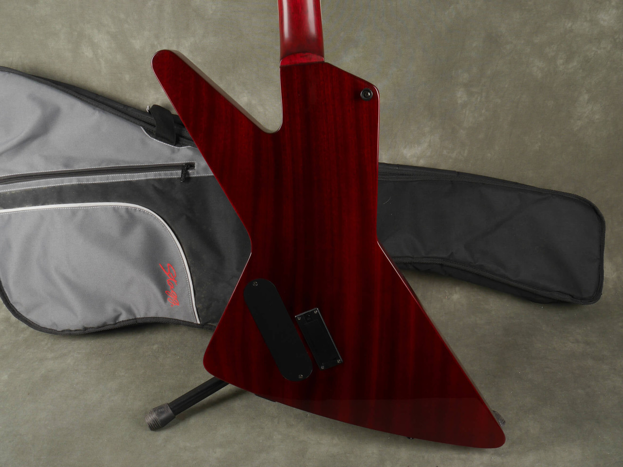 Epiphone Futura Custom Prophecy Explorer - Trans Red w/Gig Bag