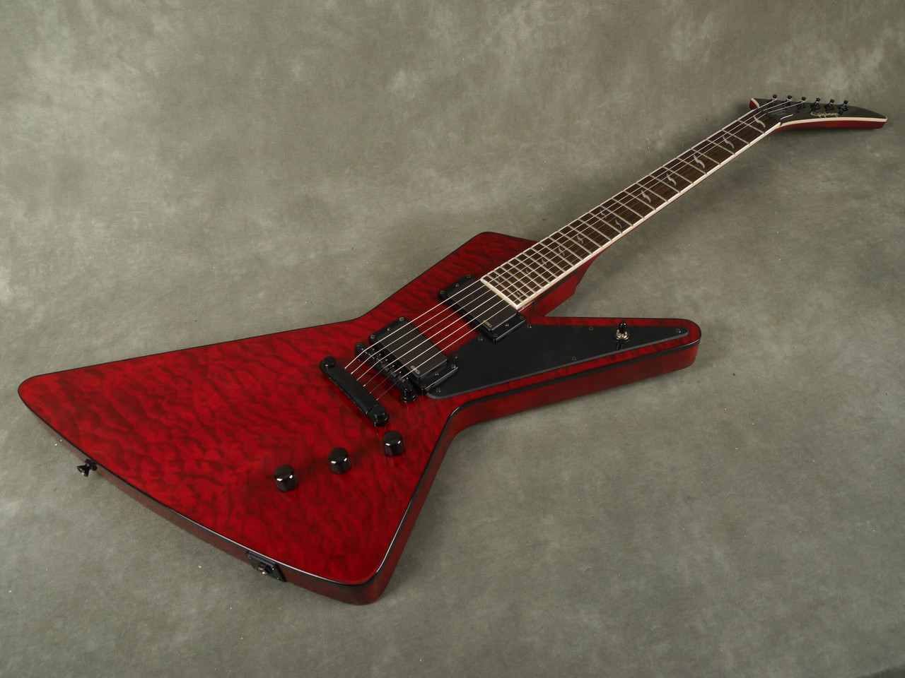 Epiphone Futura Custom Prophecy Explorer - Trans Red w/Gig Bag