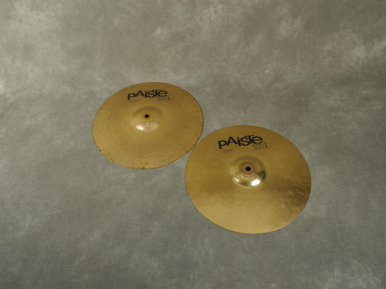 Paiste 101 13" Brass Hi Hat Cymbals 2nd Hand