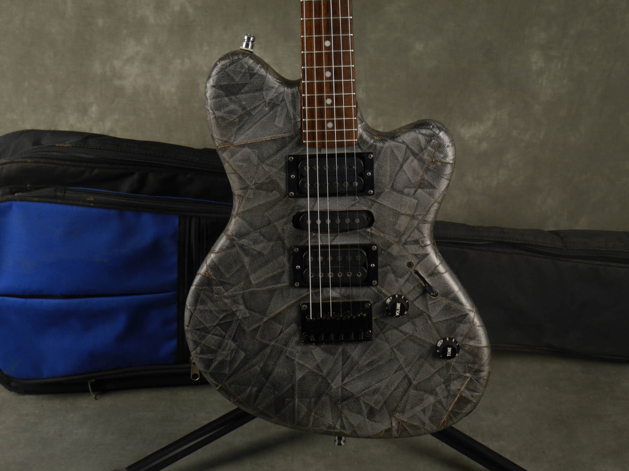 Ibanez NDM1 Noodles Signature Guitar - Taped Stained Grey w/Gig