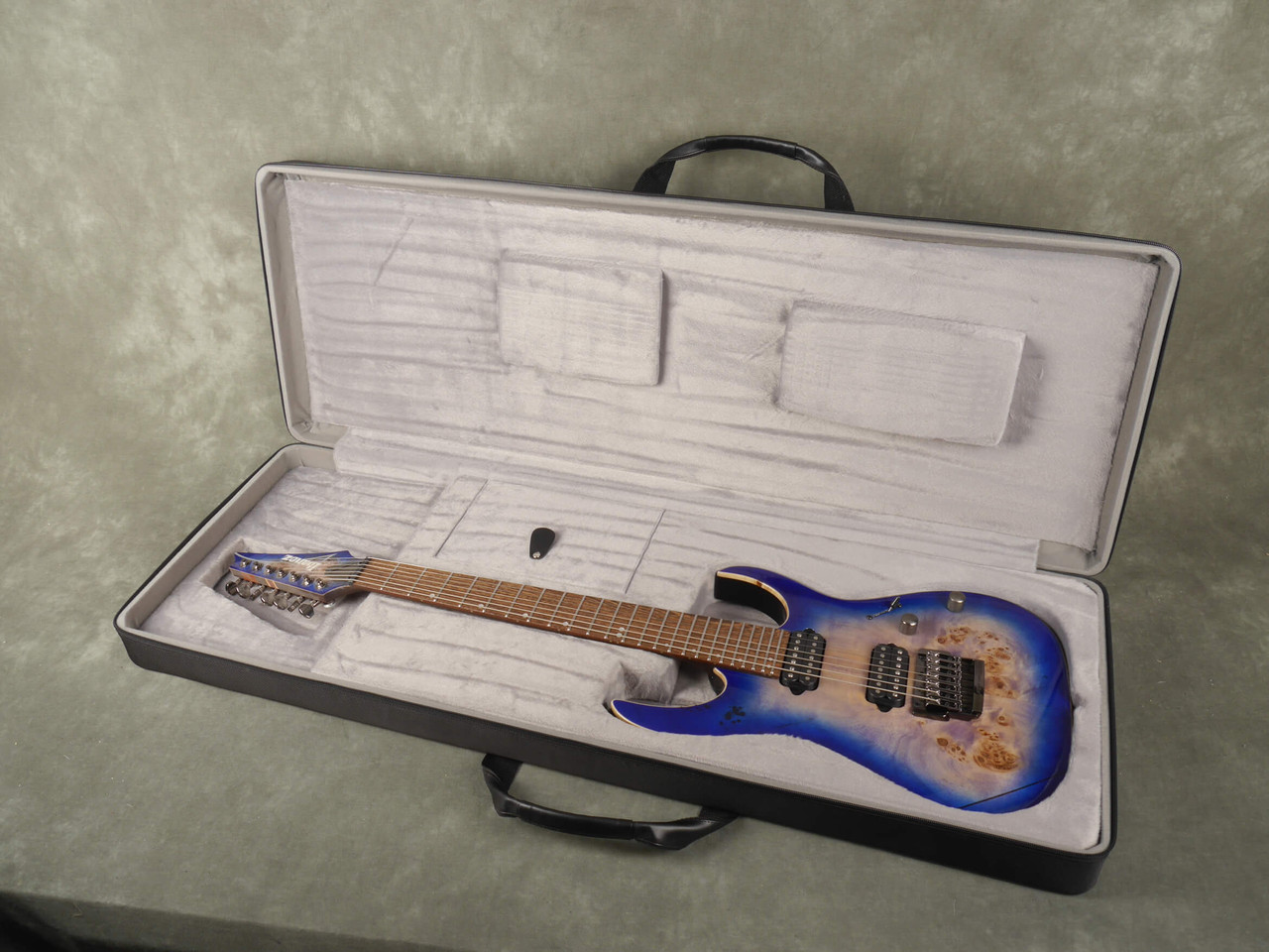 Ibanez RG1027PBF ハードケース付き Ibanez RG1027 PBF 7-String - Cerulean Blue Burst w/Hard Case - 2nd