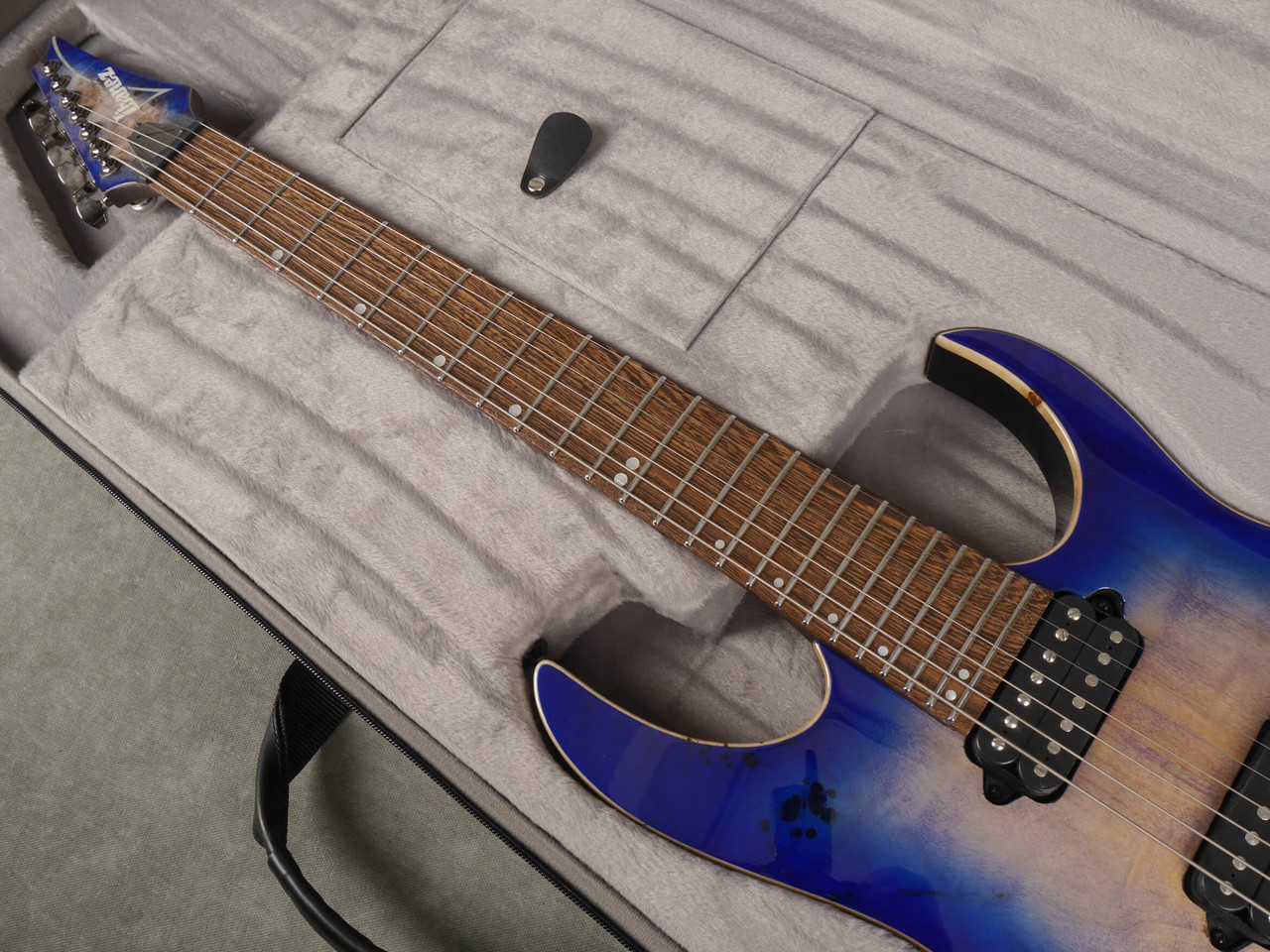 Ibanez RG1027 PBF 7-String - Cerulean Blue Burst w/Hard Case - 2nd