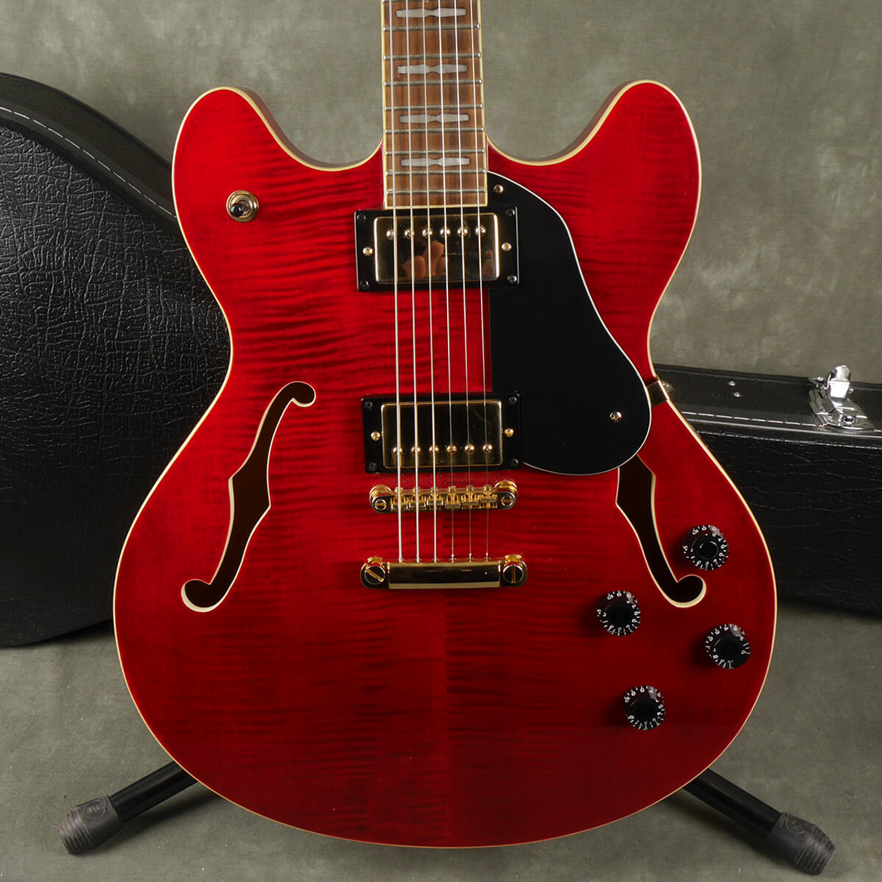 Peavey JF1EX Semi-Hollow - Trans Red w/Hard Case - 2nd Hand