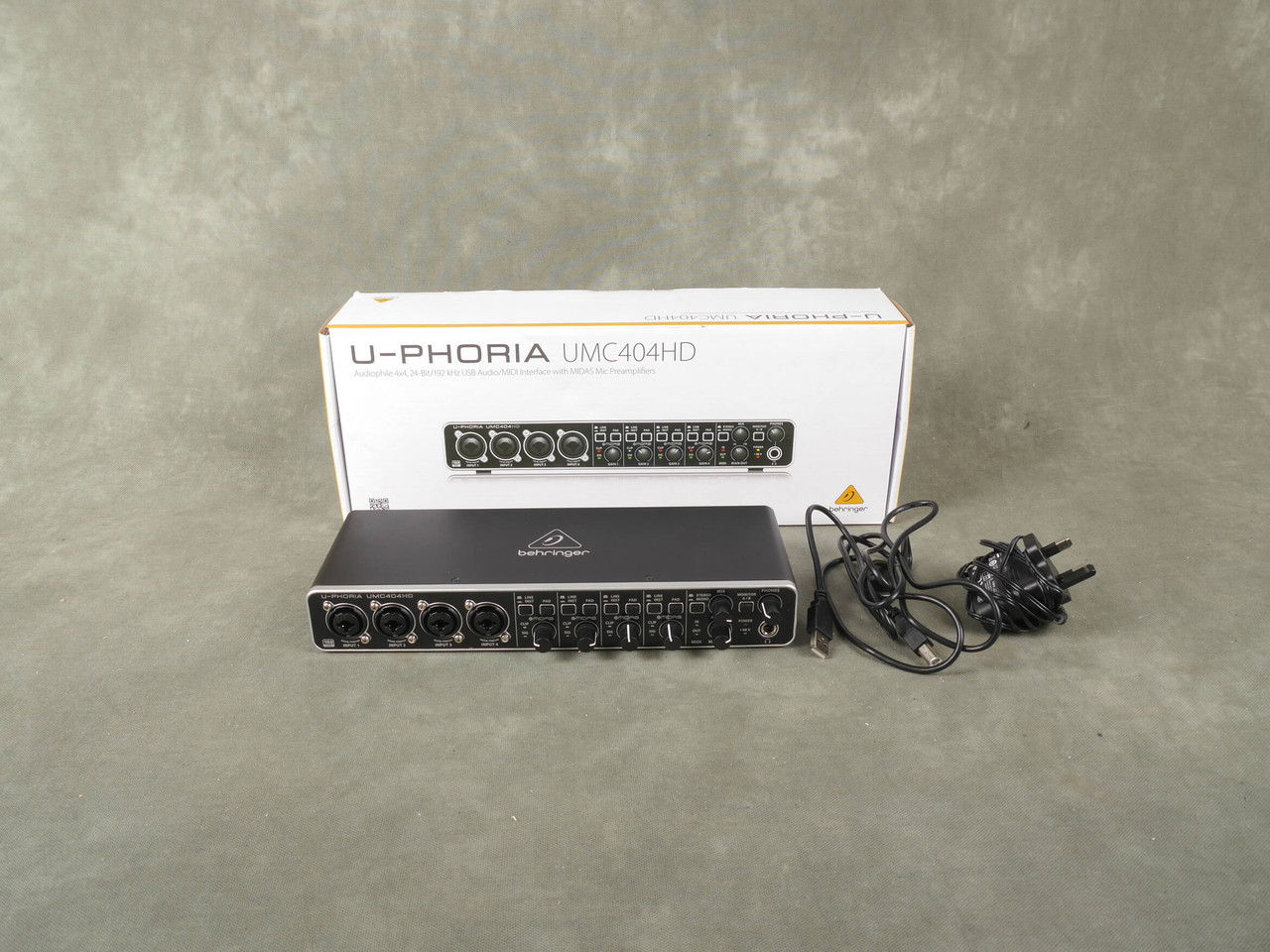 Behringer U-phoria UMC404HD Audio Interface w/Box & PSU - 2nd Hand