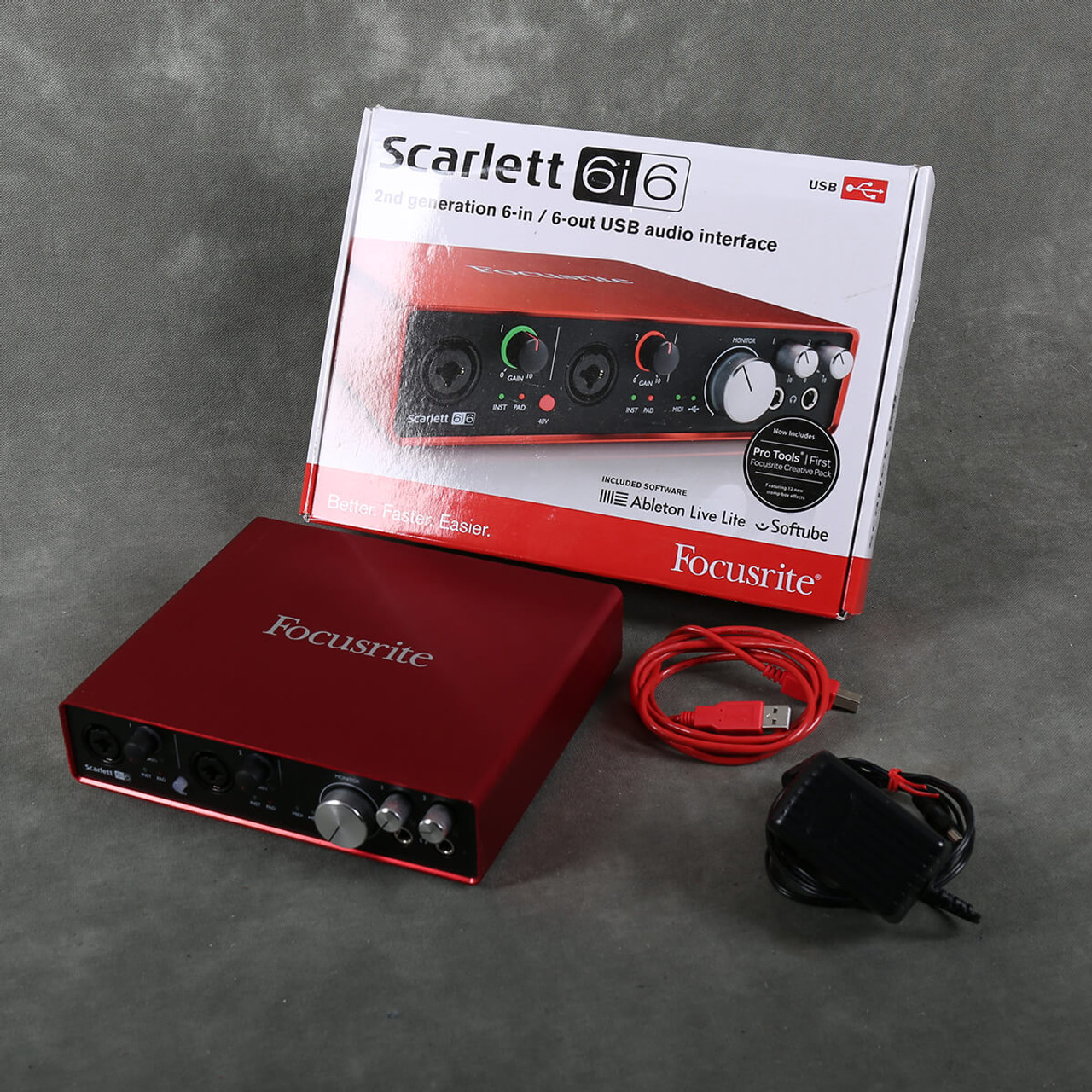 Focusrite Scarlett 6i6 Gen 2 Audio Interface w/Box & PSU - 2nd Hand