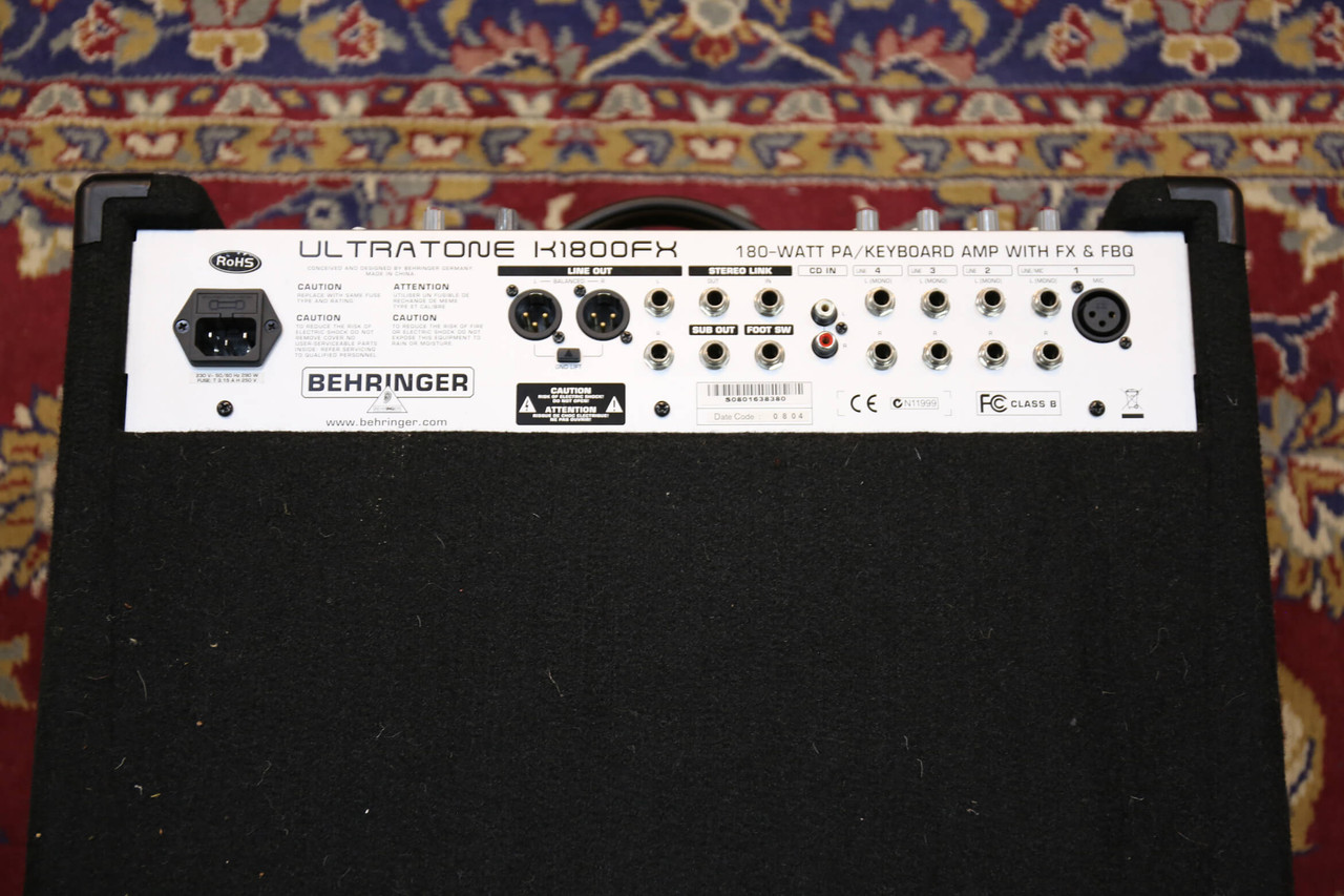 Behringer Ultratone K1800FX Keyboard Amp - 2nd Hand