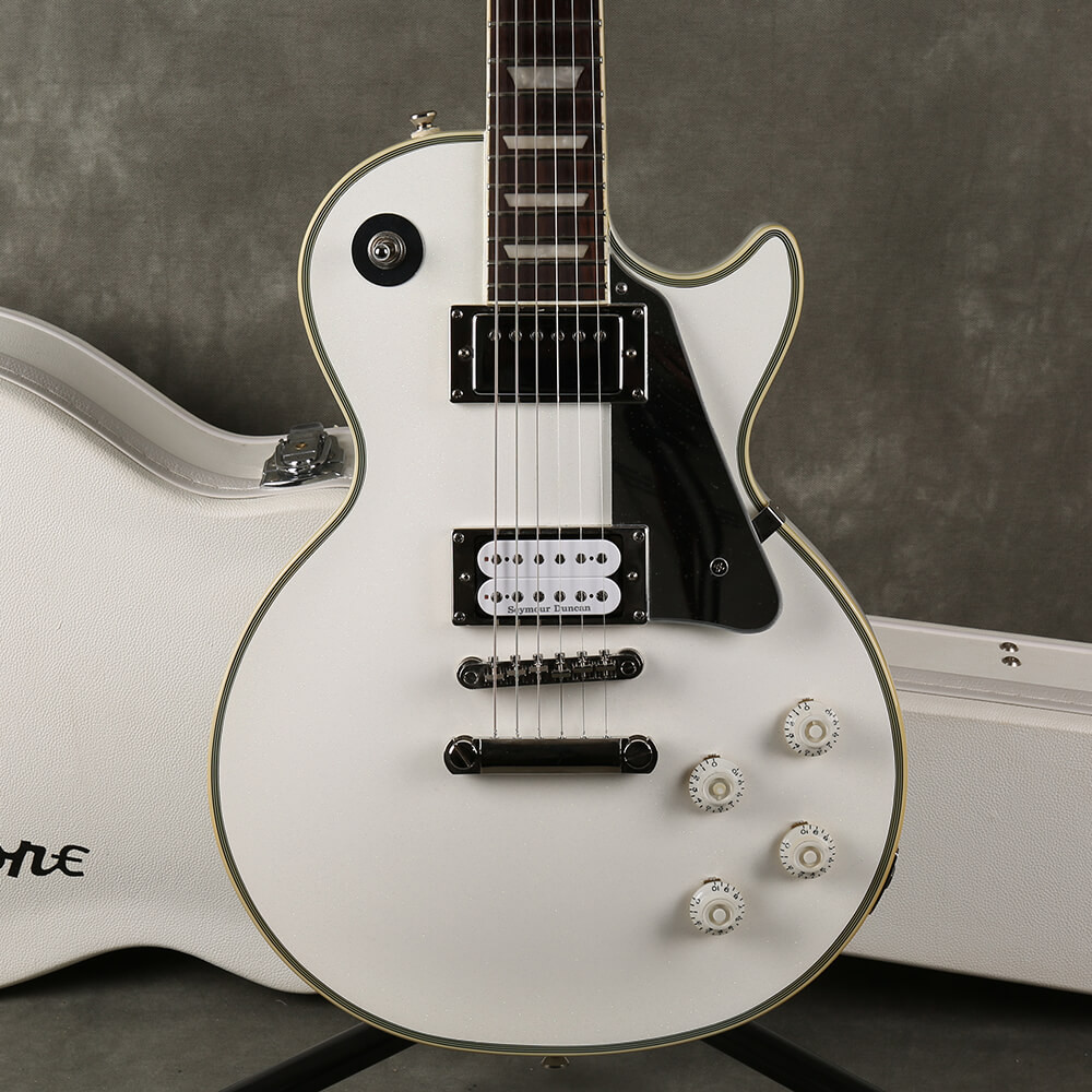 Epiphone Tommy Thayer Signature White Lightning Les Paul w/Case
