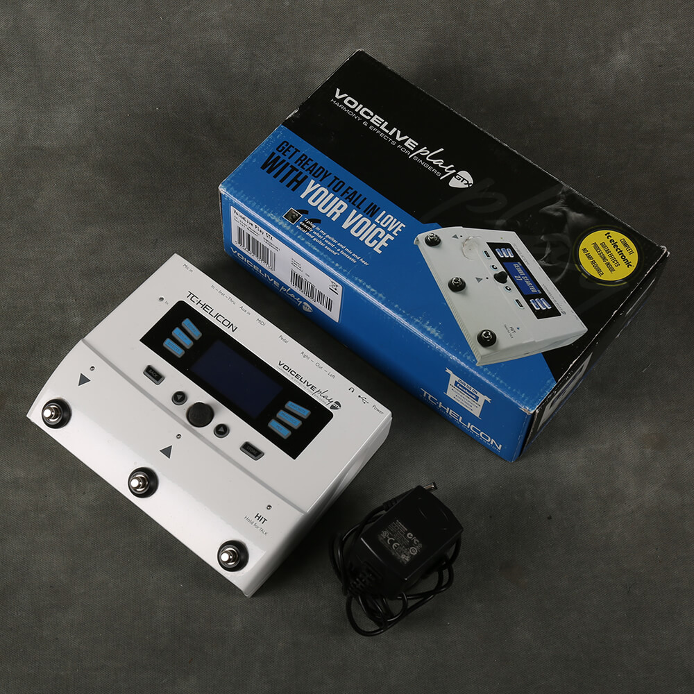 TC Helicon VoiceLive Play GTX Vocal FX Pedal w/Box & PSU