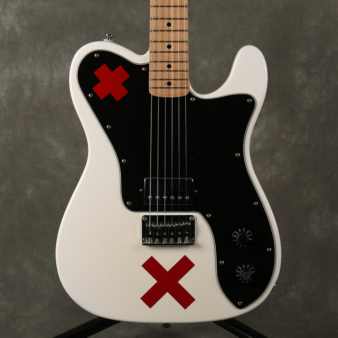 最新作大人気★Squier by Fender★Deryck Whibley Signature TELECASTER Black SUM41デリック・ウィブリーモデル 2007年製 状態良好★ フェンダー