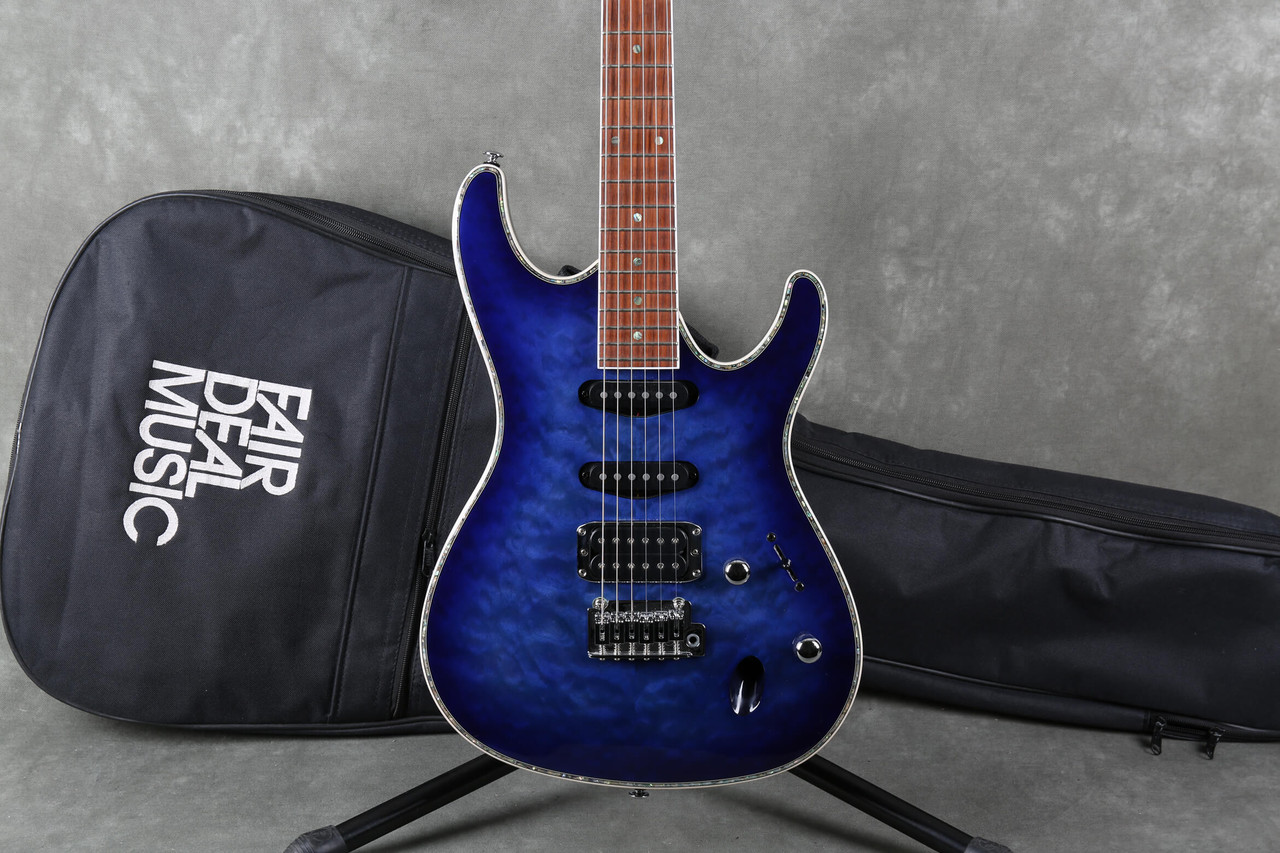 大得価国産★Ibanez★SA360QM Sapphire Blue SSH アクアブルー 美品 2017年製★ アイバニーズ