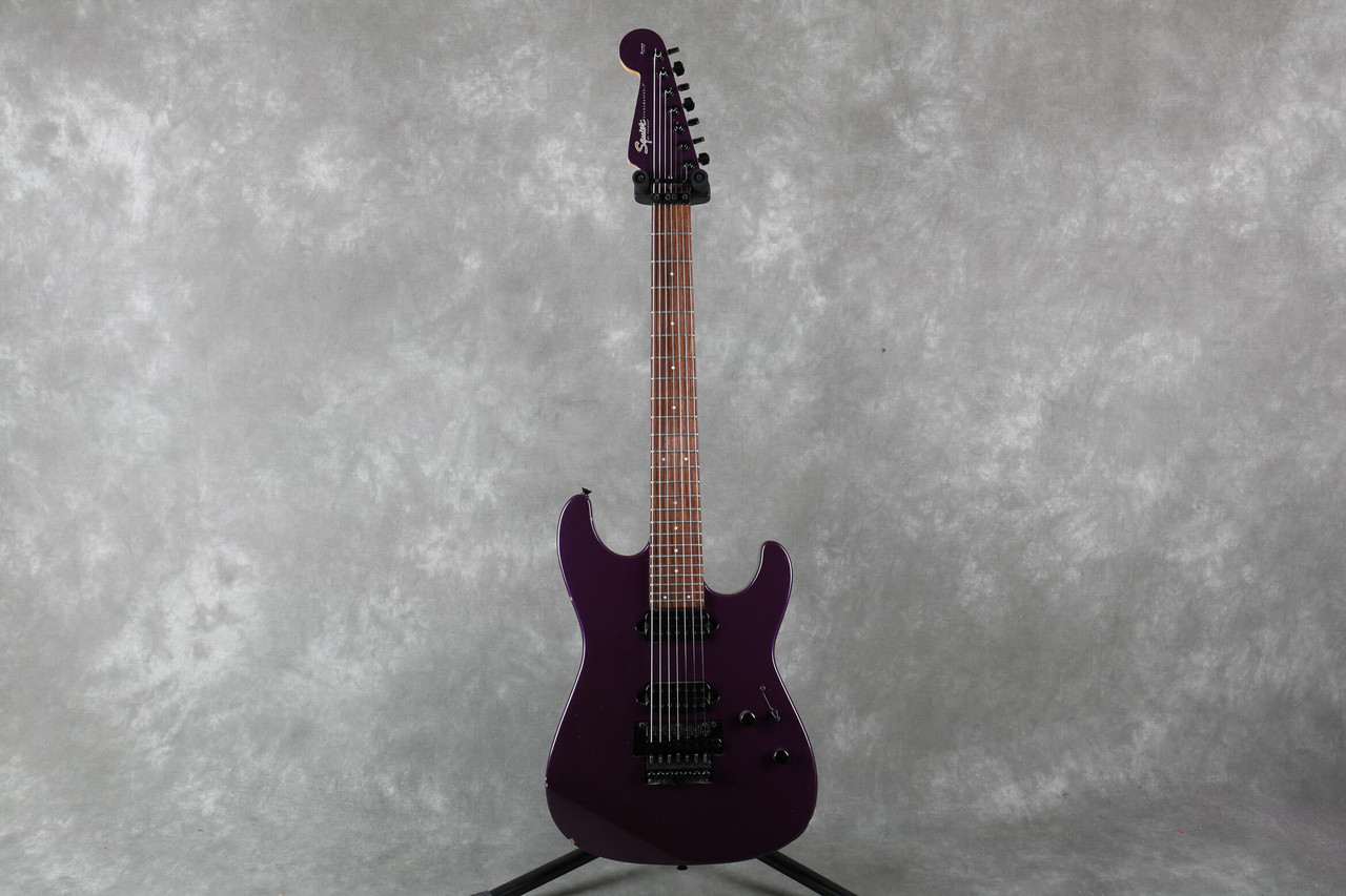Squier Stagemaster 7 String Purple Sparkle 2nd Hand | Rich Tone Music