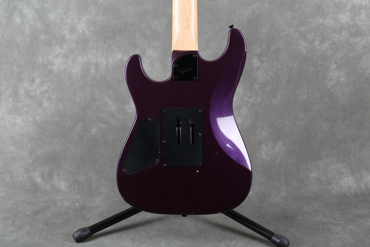Squier Stagemaster 7 String Purple Sparkle 2nd Hand | Rich Tone Music