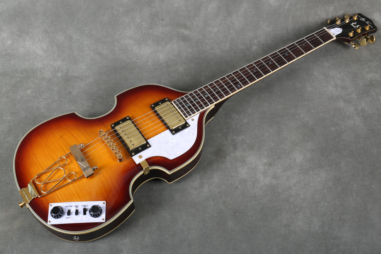 Jay Turser JTG-2 Violin Shape Guitar Sunburst 2nd Hand