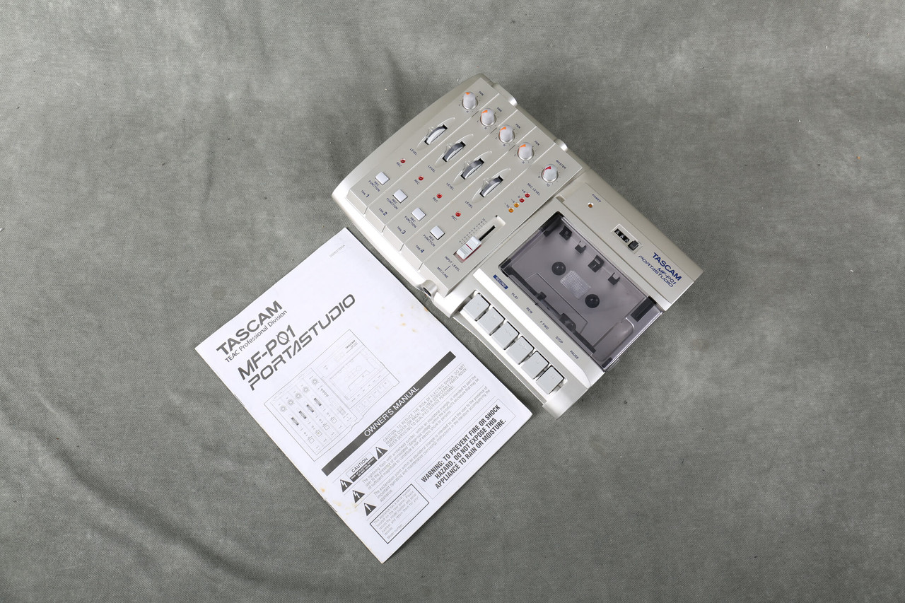 【完動品】TASCAM Portastudio MF-P01 カセットMTR Tascam MF-P01 Portastudio 4-Track Cassette Recorder 2nd Hand