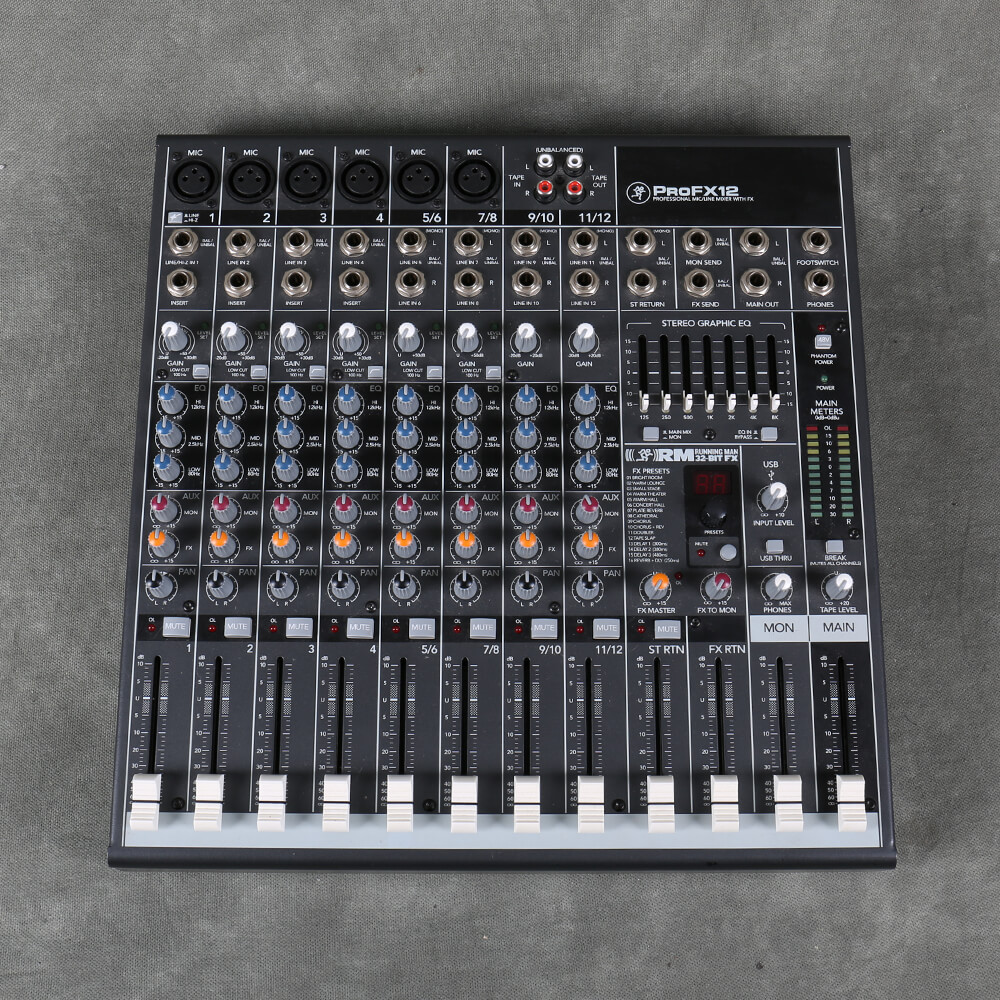 Mackie ProFX12 USB Mixer 2nd Hand Rich Tone Music