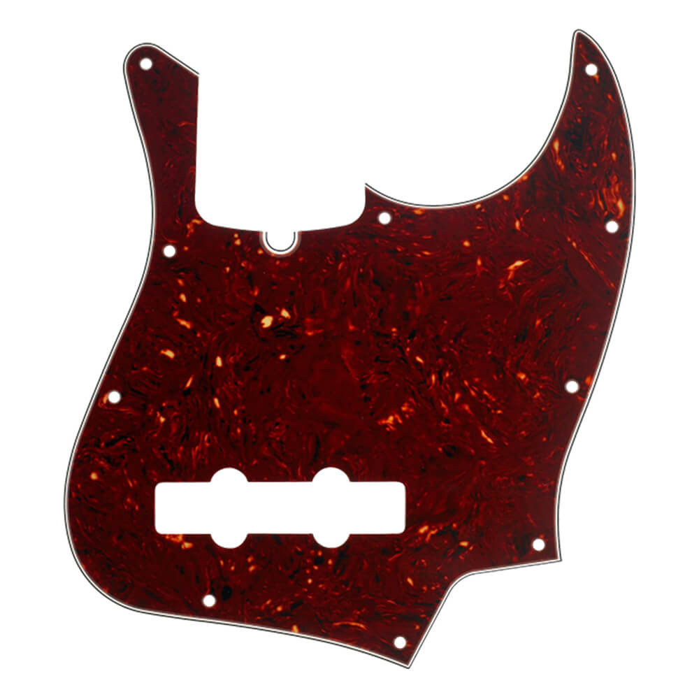 Fender 10Hole Contemporary Jazz Bass Pickguard Truss Rod Notch Tortoise Shell