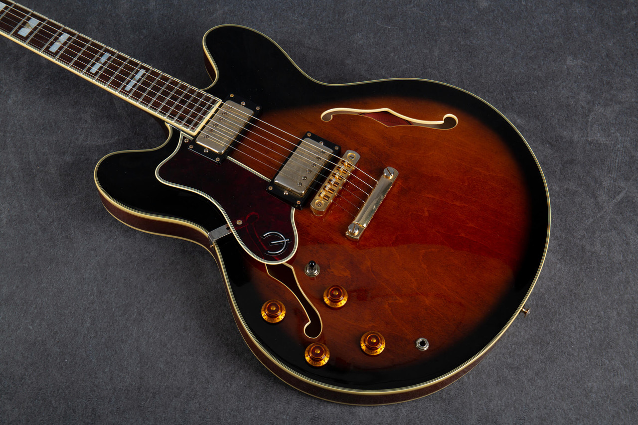 Epiphone Sheraton Left Handed Sunburst 2nd Hand | Rich Tone Music