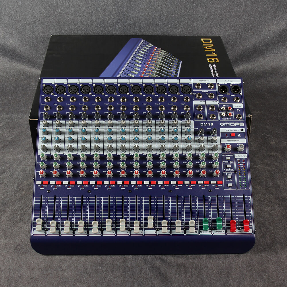 Midas DM16 16-Channel Analog Mixer 2nd Hand | Rich Tone Music