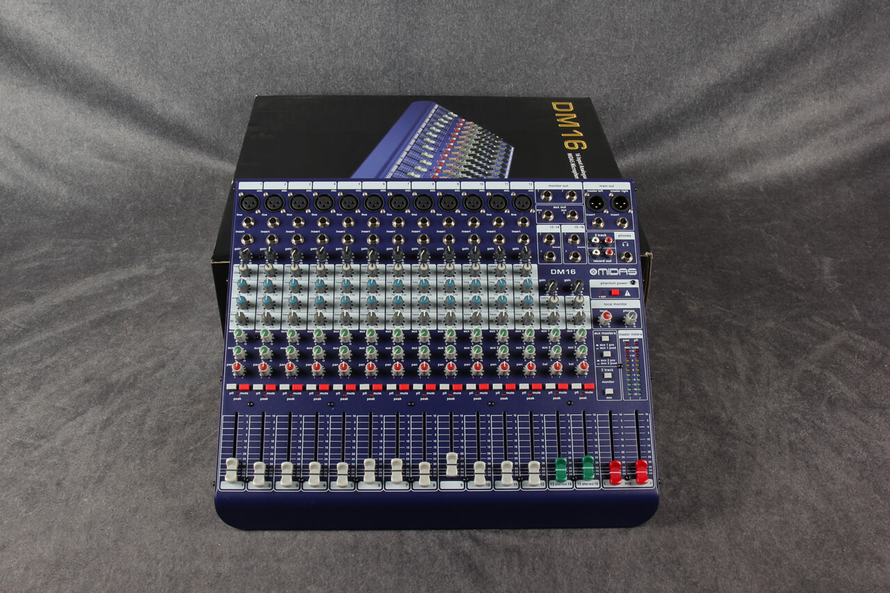 Midas DM16 16-Channel Analog Mixer 2nd Hand | Rich Tone Music