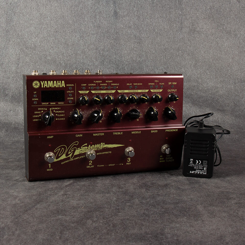 Yamaha DG Stomp Guitar Pre-Amplifier 2nd Hand | Rich Tone Music Yamaha DG Stomp Guitar Pre-Amplifier 2nd Hand | Rich Tone Music