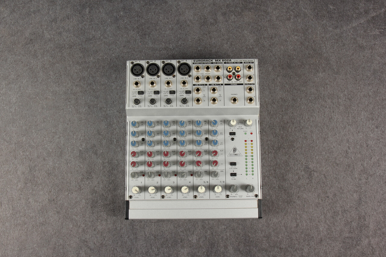 Behringer Eurorack MX802a Mixer with PSU 2nd Hand Rich Tone Music