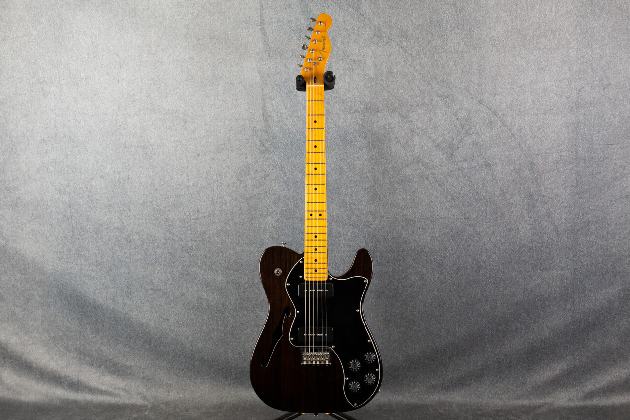 Fender Modern Player Telecaster Thinline Deluxe Black Transparent
