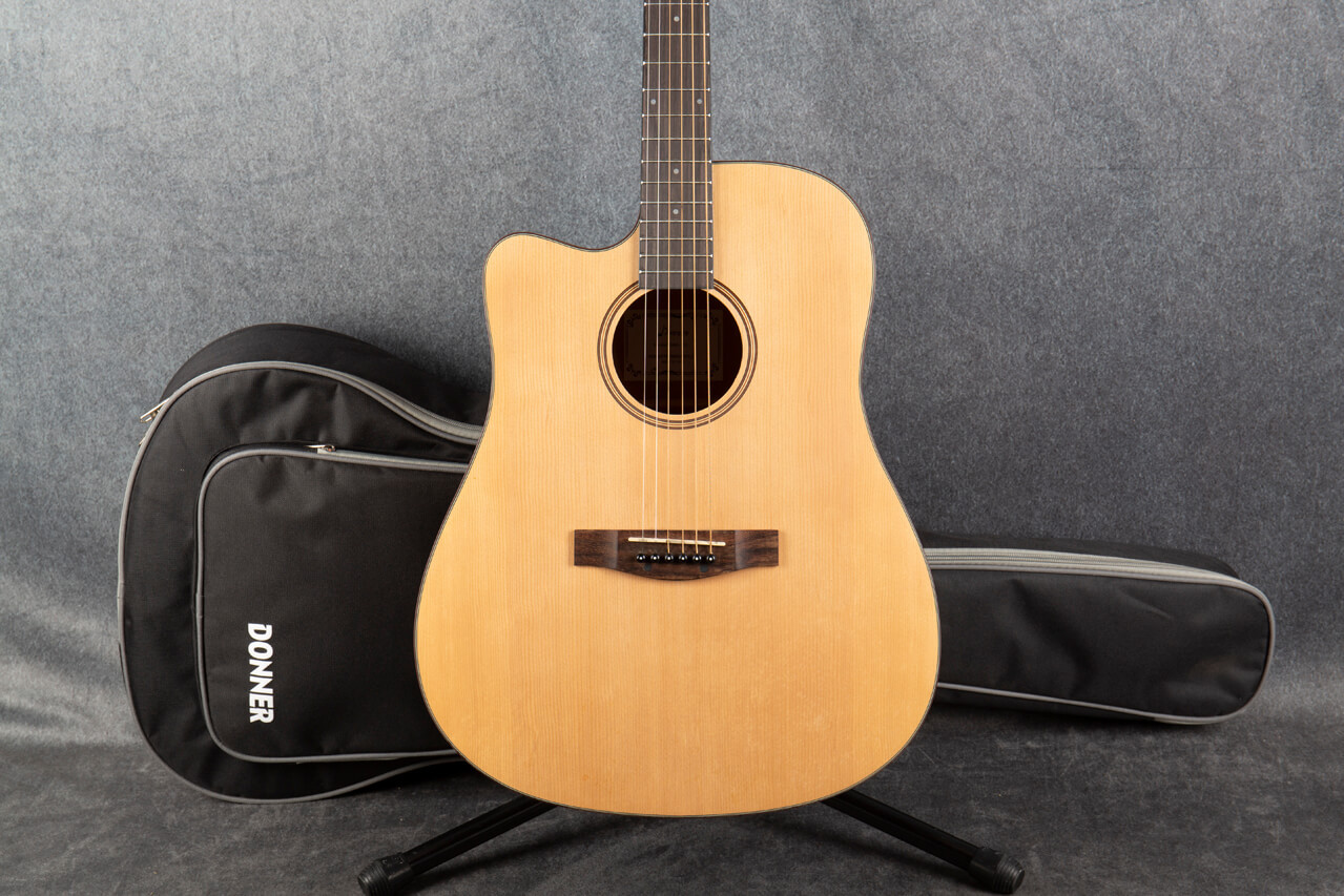 Donner DAG-1CL Lefty Acoustic Guitar Natural 2nd Hand | Rich Tone