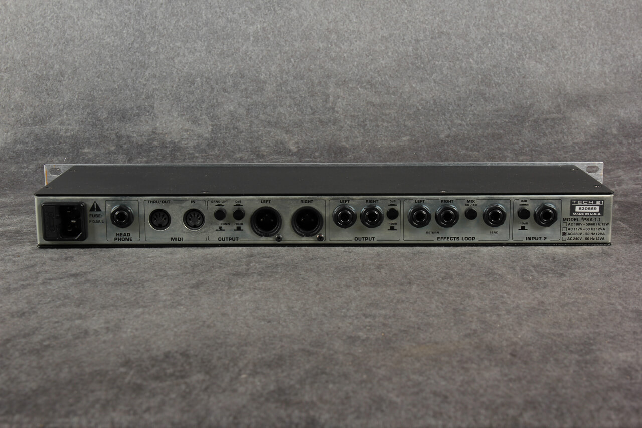 Tech 21 Vt Rackmount Tech 21 SansAmp PSA-1.1 Rackmount Amp Simulator 2nd Hand | Rich Tone Music