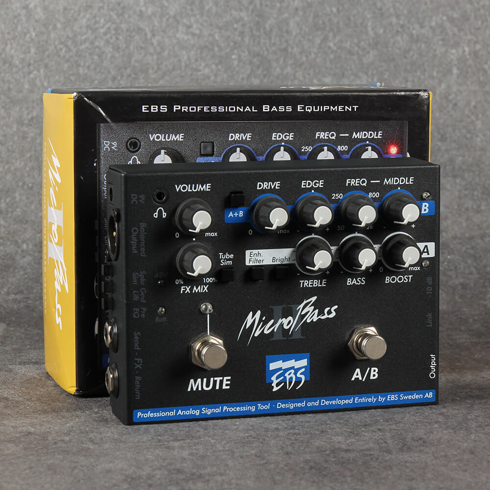 EBS Micro Bass II ベース用　プリアンプ EBS MicroBass II ベース用プリアンプ EBS Micro Bass II