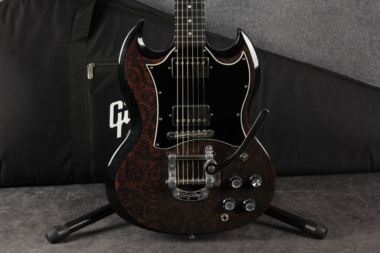 Gibson SG Special Black Custom Laser Top Bigsby 2nd Hand | Rich
