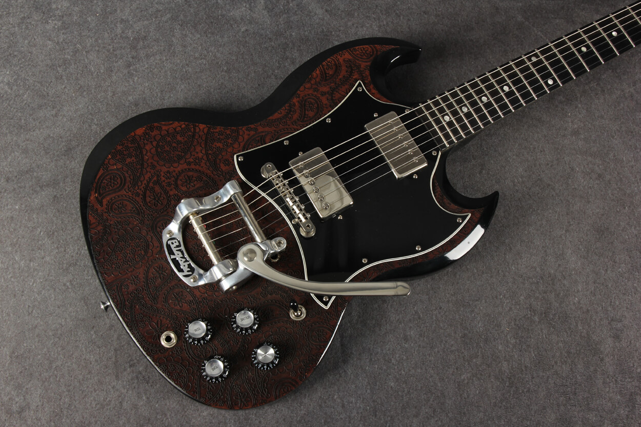 Gibson SG Special Black Custom Laser Top Bigsby 2nd Hand | Rich