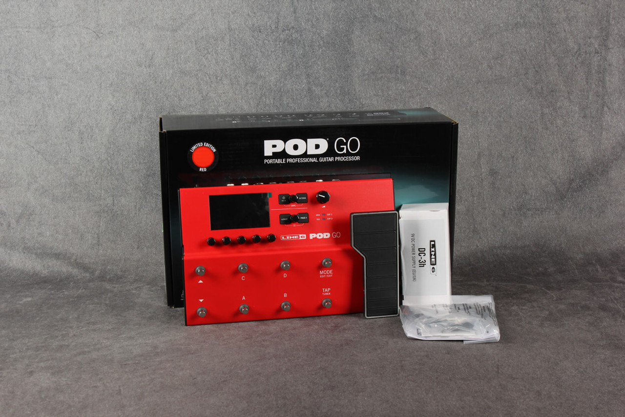 マルチエフェクターPOD Go limited edition RED