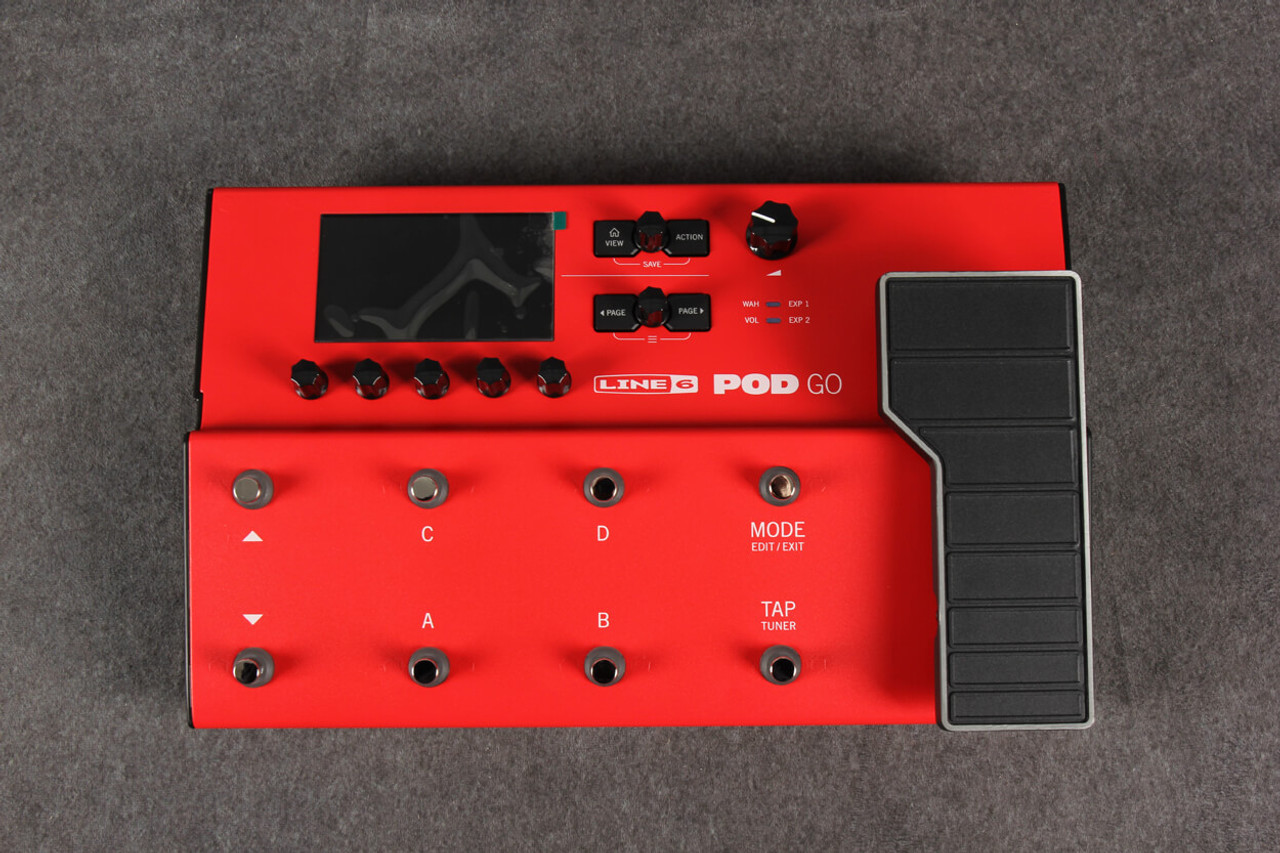 Line 6 POD GO - Limited Edition Red - Box & PSU - 2nd Hand