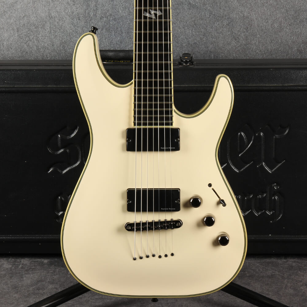 エレキギター アイボリー ハムバッカー Schecter blackJack Schecter Blackjack ATX C-7 Aged White 2nd Hand | Rich Tone Music
