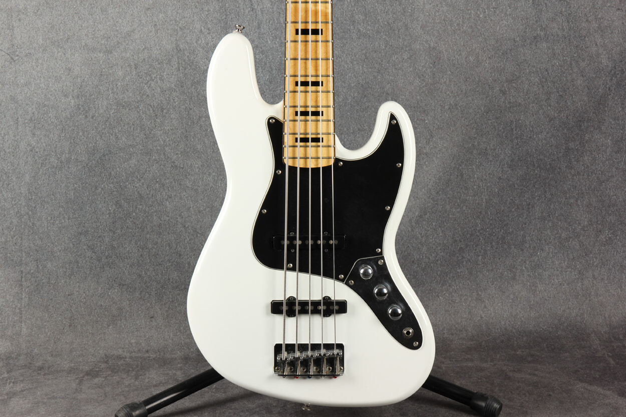 【11171】 Squier Jass Bass V 5弦 ベース ホワイト Squier Vintage Modified Jazz Bass V - Olympic White | Long