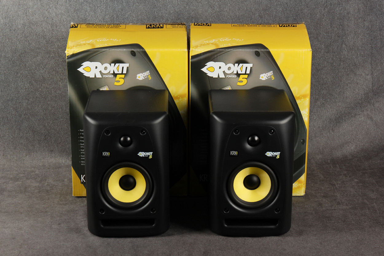 KRK Rokit 5 RPG2 Monitor Speaker Pair 2nd Hand | Rich Tone Music KRK Rokit 5 RPG2 Monitor Speaker Pair 2nd Hand | Rich Tone Music