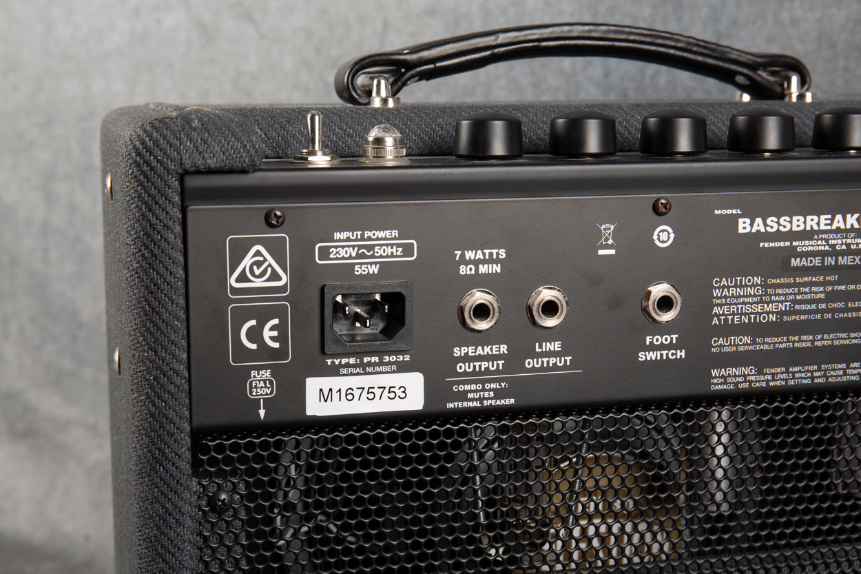 Fender Bassbreaker 007 Combo Footswitch 2nd Hand Rich Tone Music fender-bassbreaker-007-combo-footswitch-2nd-hand-rich-tone-music