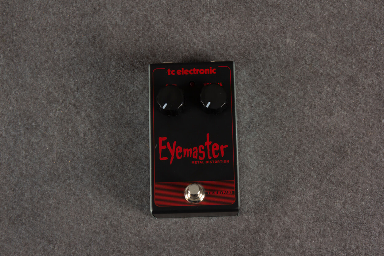 Pédale De Distortion Metal TC Electronic EYEMASTER - Gain Surpuissant - True Bypass - Châssis Métal