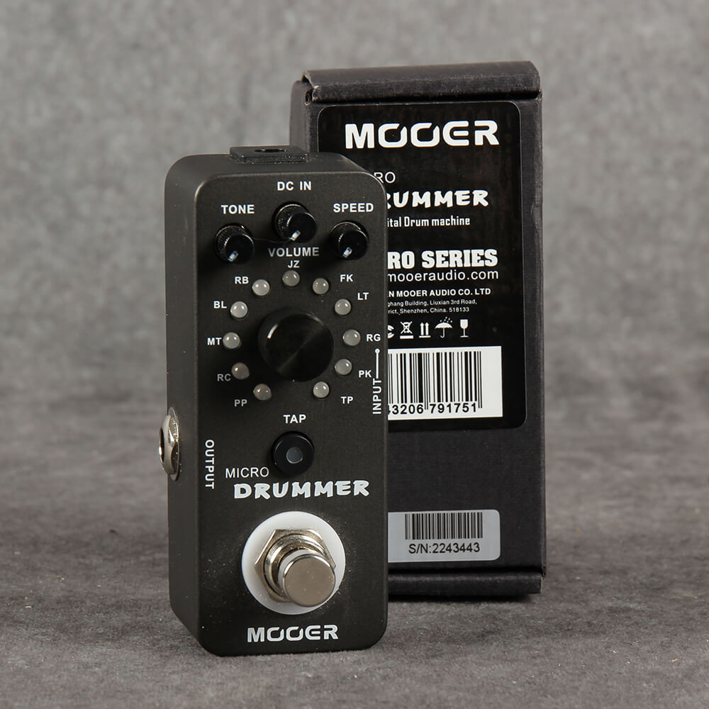 MOORE Micro drummer Mooer Micro Drummer Pedal 2nd Hand | Rich Tone