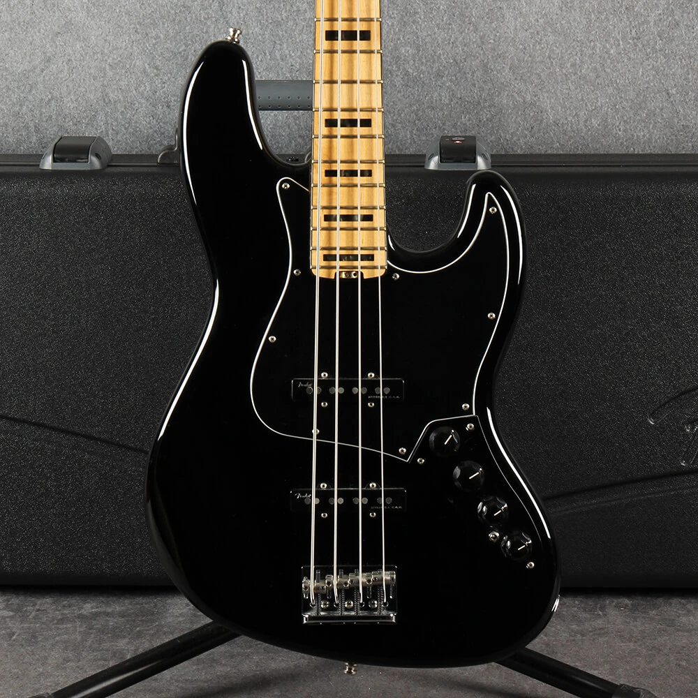 Fender American Elite Jazz Bass Black 2nd Hand | Rich Tone Music