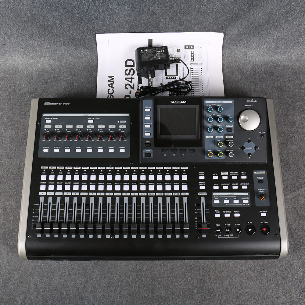 Tascam DP-24SD Owner's Manual – Full Color With Protective Covers – Genuine Tascam