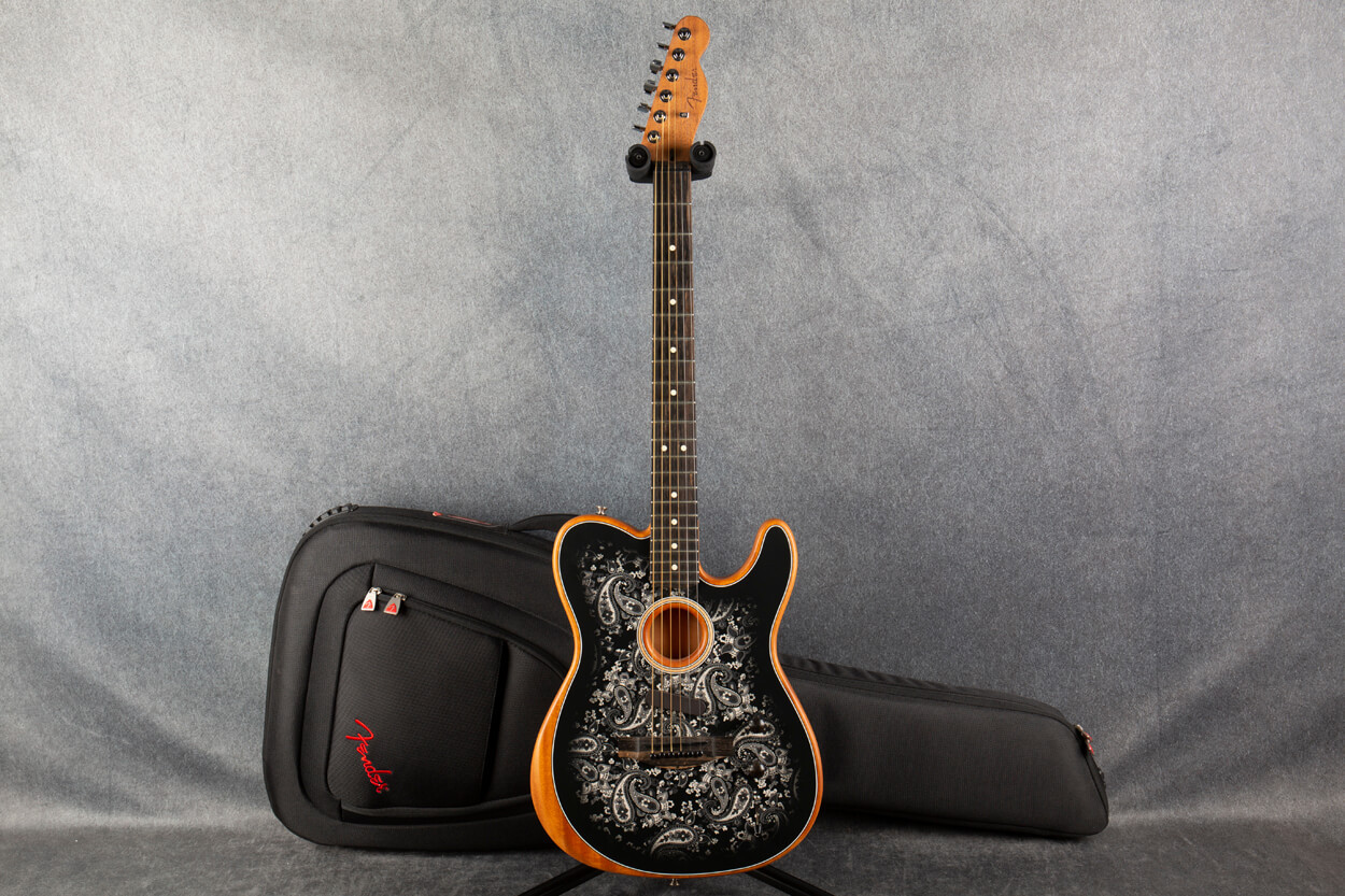 Fender American Acoustasonic Telecaster Black Paisley 2nd Hand