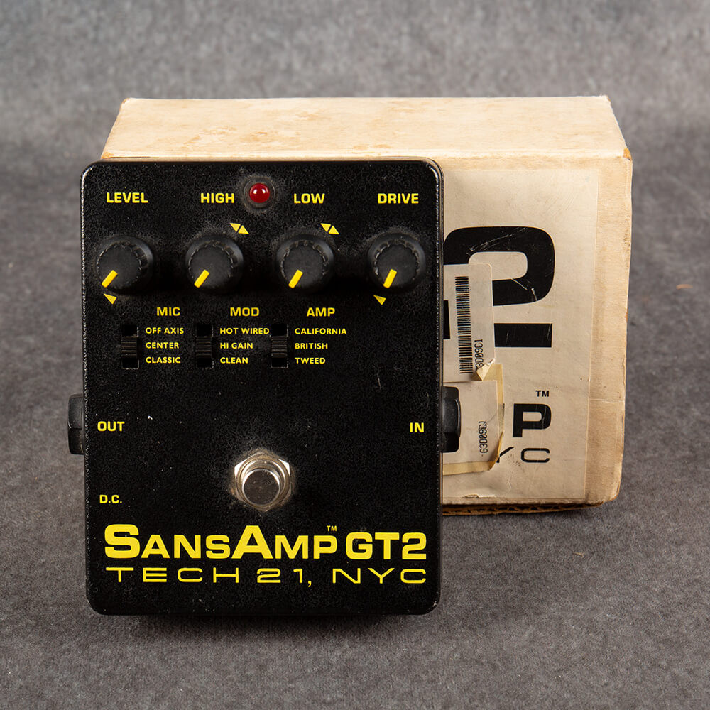 Tech 21 SansAmp GT2 Tube Amp Emulator Pedal 2nd Hand | Rich