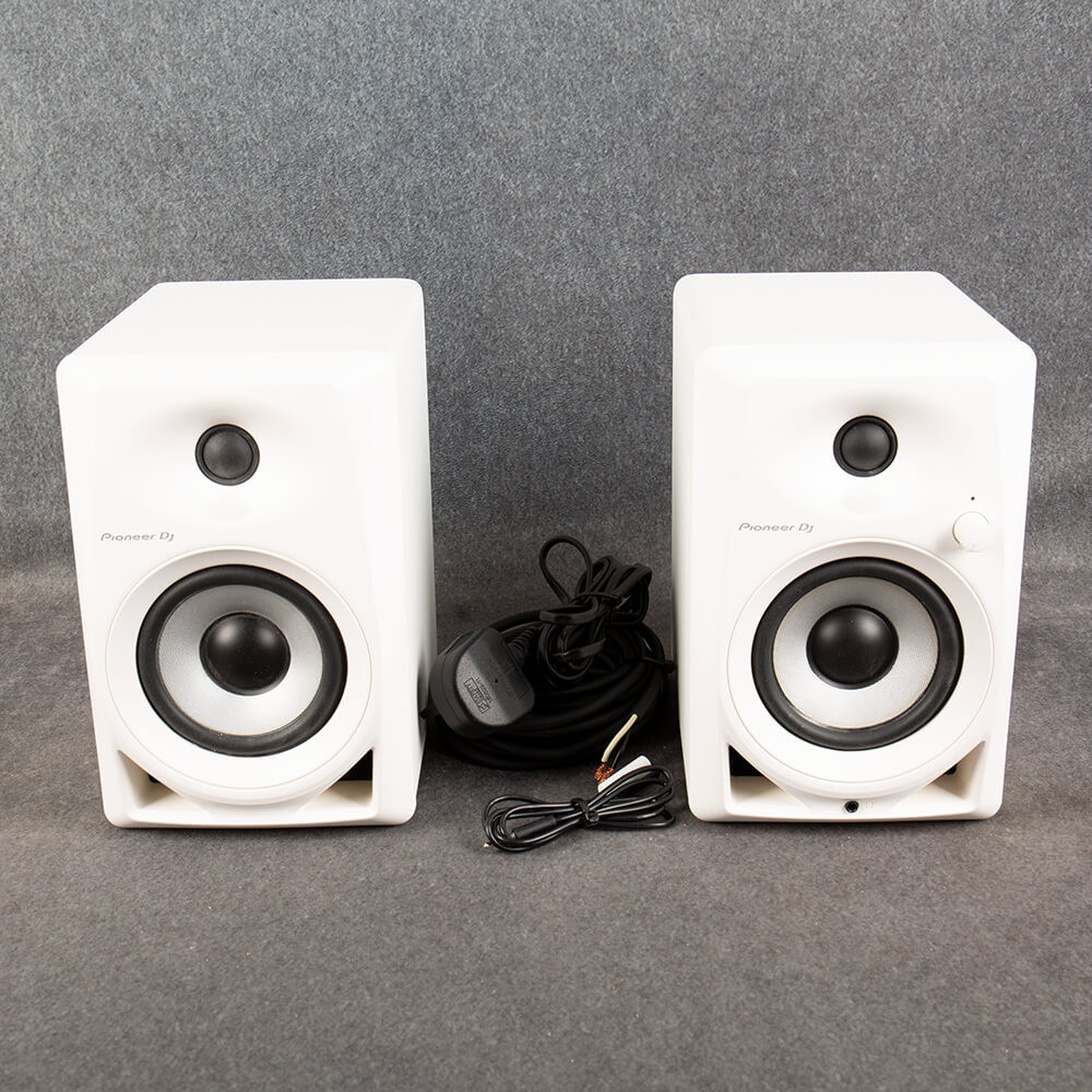 Pioneer DJ DM-40-W Studio Monitor Pair White 2nd Hand | Rich Tone