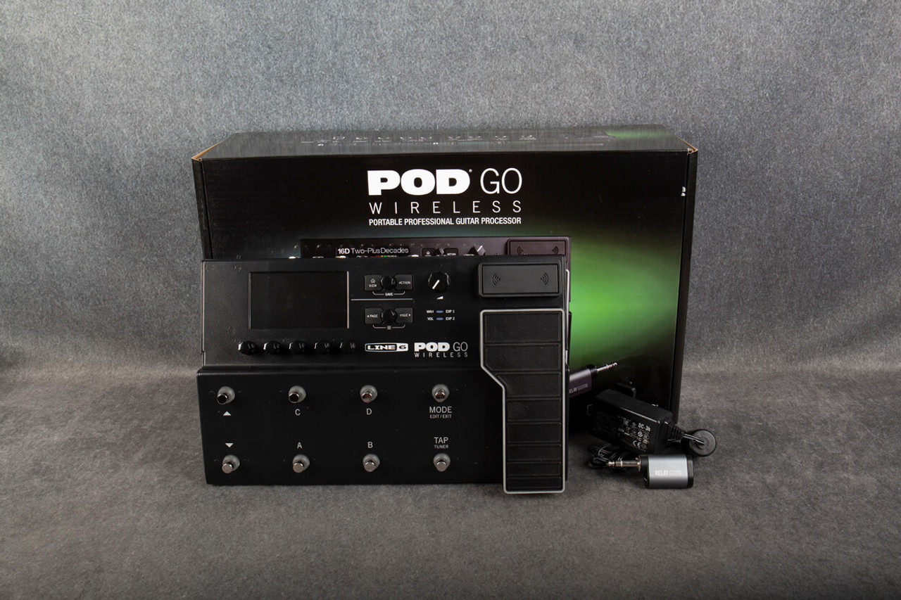 Line 6 Pod Go Wireless Guitar MultiEffects Floor Unit 2nd Hand Rich