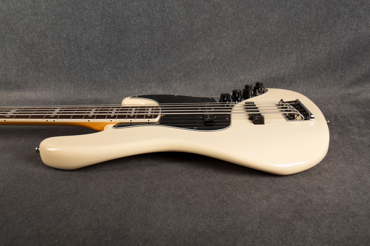 Fender American Deluxe Jazz Bass V Olympic White 2nd Hand | Rich